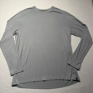 Free Fly Bamboo Long Sleeve Tee Gray L Ultra Soft Lightweight Coastal Vibe